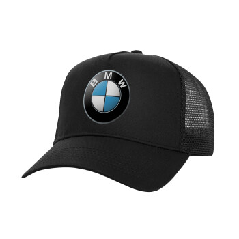 BMW, Καπέλο Ενηλίκων Structured Trucker, με Δίχτυ, Μαύρο (100% ΒΑΜΒΑΚΕΡΟ, ΕΝΗΛΙΚΩΝ, UNISEX, ONE SIZE)