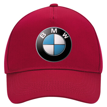 BMW, Adult Ultimate Hat RED, (100% COTTON DRILL, ADULT, UNISEX, ONE SIZE)