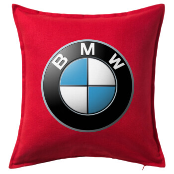 BMW, Sofa cushion RED 50x50cm includes filling