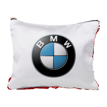 BMW, Red sequin cosmetic bag