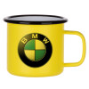 Metallic enamel MATT Yellow cup 360ml