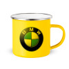 Yellow Enamel Metallic Cup 360ml