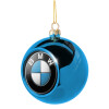 Blue Christmas tree ball ornament 8cm