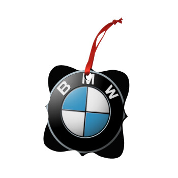 BMW, Christmas ornament polygon wooden 7.5cm