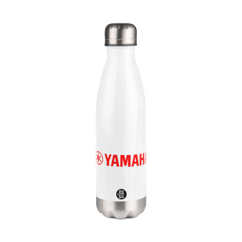 Yamaha, Μεταλλικό παγούρι θερμός Λευκό (Stainless steel), διπλού τοιχώματος, 500ml