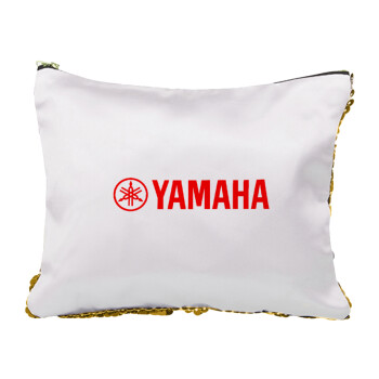 Yamaha, Sequin Gold Pouch Cosmetic Bag