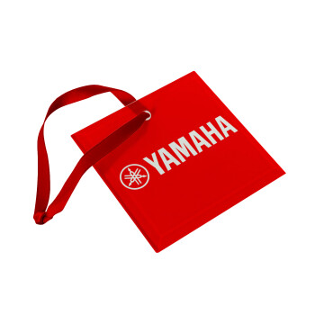 Yamaha, Christmas ornament, glass square ornament 9x9cm