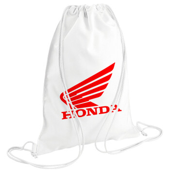 Honda, Backpack pouch GYMBAG white (28x40cm)