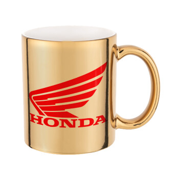Honda, Mug ceramic, gold mirror, 330ml