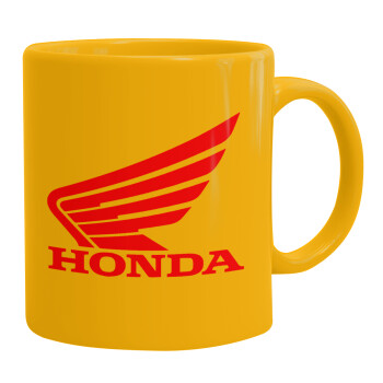 Honda, Ceramic coffee mug yellow, 330ml (1pcs)