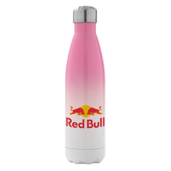 Redbull, Metal mug thermos Pink/White (Stainless steel), double wall, 500ml