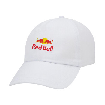 Redbull, Καπέλο Ενηλίκων Baseball Λευκό 5-φύλλο (POLYESTER, ΕΝΗΛΙΚΩΝ, UNISEX, ONE SIZE)