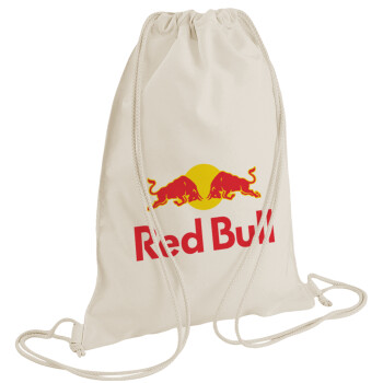 Redbull, Backpack bag GYMBAG natural (28x40cm)