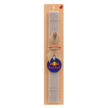 Redbull, Easter Set, wooden keychain & scented Easter candle flat (30cm) (GRAY)