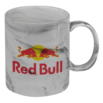 Redbull, Κούπα κεραμική, marble style (μάρμαρο), 330ml