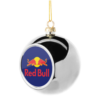 Redbull, Στολίδι Χριστουγεννιάτικη μπάλα δένδρου Ασημένια 8cm