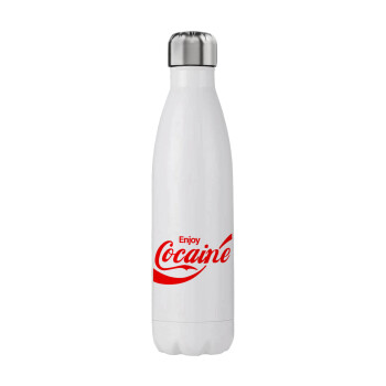 Enjoy Cocaine, Stainless steel, double-walled, 750ml