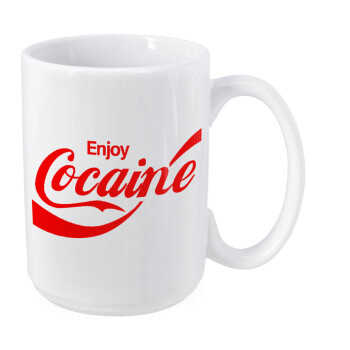 Enjoy Cocaine, Κούπα Mega, κεραμική, 450ml
