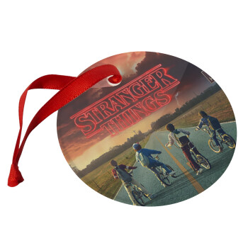 Stranger Things city, Christmas ornament glass 9cm