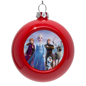 Frozen, Red Christmas tree ornament bauble 8cm