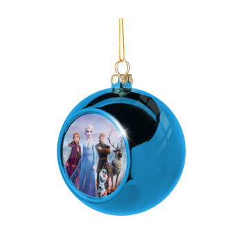 Frozen, Blue Christmas tree ball ornament 8cm