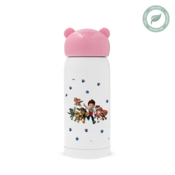 paw patrol, Pink stainless steel thermal flask, 320ml