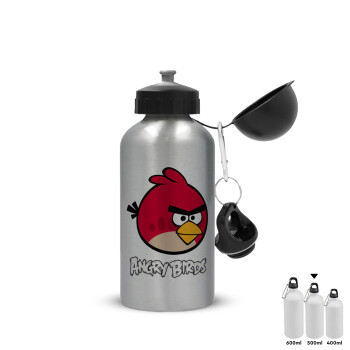 Angry birds Terence, Metallic water jug, Silver, aluminum 500ml
