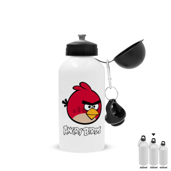 Angry birds Terence, Metal water bottle, White, aluminum 500ml