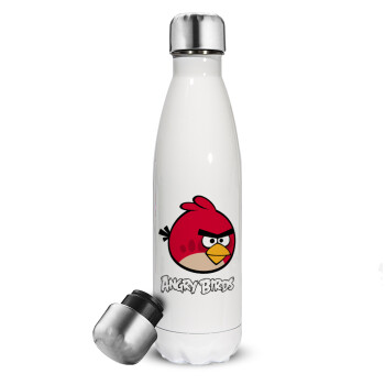 Angry birds Terence, Metal mug thermos White (Stainless steel), double wall, 500ml