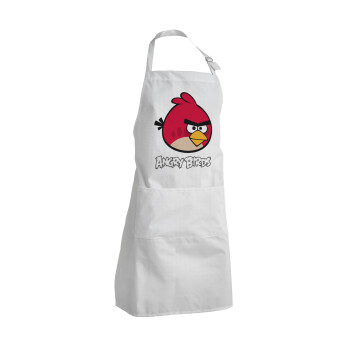 Angry birds Terence, Adult Chef Apron (with sliders and 2 pockets)