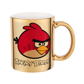 Angry birds Terence, Mug ceramic, gold mirror, 330ml