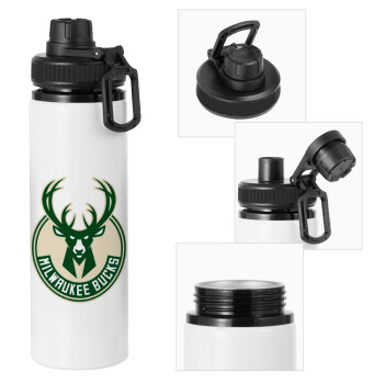 Milwaukee bucks, Metal water bottle with safety cap, aluminum 850ml