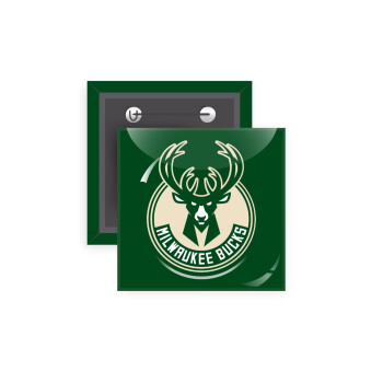 Milwaukee bucks, Κονκάρδα παραμάνα τετράγωνη 5x5cm