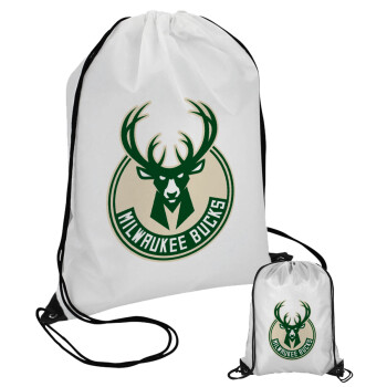 Milwaukee bucks, Τσάντα πουγκί με μαύρα κορδόνια (1 τεμάχιο)