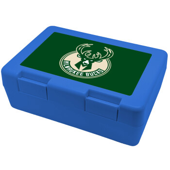 Milwaukee bucks, Children's cookie container BLUE 185x128x65mm (BPA free plastic)