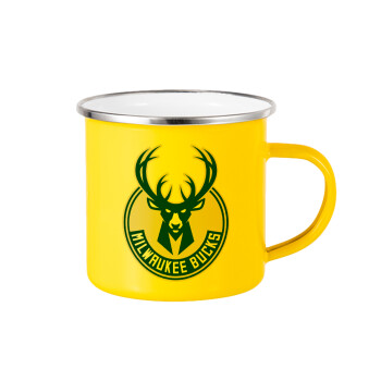 Milwaukee bucks, Yellow Enamel Metallic Cup 360ml