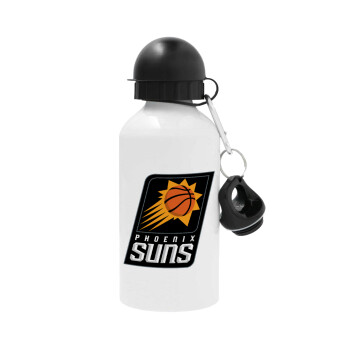 Phoenix Suns, Metal water bottle, White, aluminum 500ml