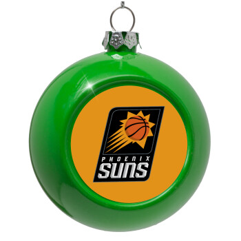 Phoenix Suns, Green Christmas tree ornament bauble 8cm