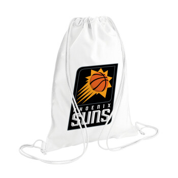 Phoenix Suns, Backpack pouch GYMBAG white (28x40cm)