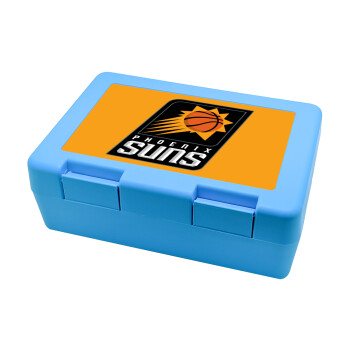 Phoenix Suns, Children's cookie container LIGHT BLUE 185x128x65mm (BPA free plastic)