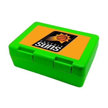 Phoenix Suns, Children's cookie container GREEN 185x128x65mm (BPA free plastic)