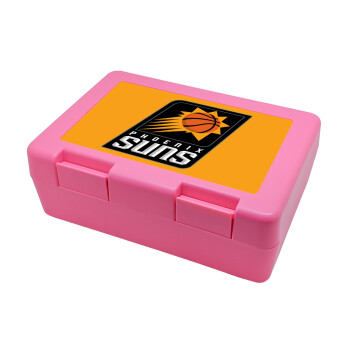 Phoenix Suns, Children's cookie container PINK 185x128x65mm (BPA free plastic)