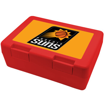 Phoenix Suns, Children's cookie container RED 185x128x65mm (BPA free plastic)