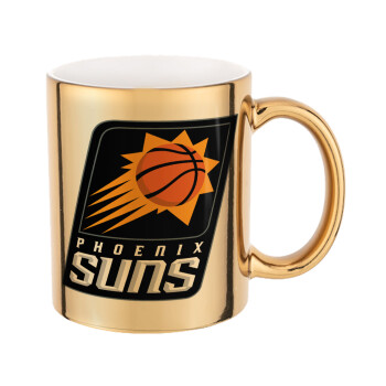 Phoenix Suns, Mug ceramic, gold mirror, 330ml