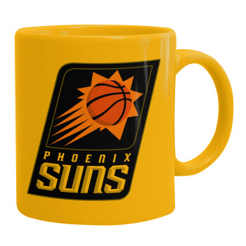 Phoenix Suns, Κούπα, κεραμική κίτρινη, 330ml