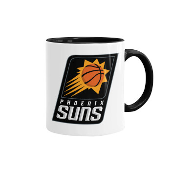 Phoenix Suns, Κούπα χρωματιστή μαύρη, κεραμική, 330ml