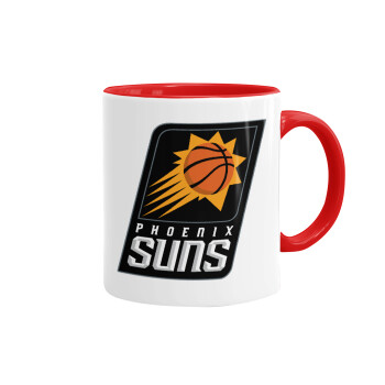 Phoenix Suns, Mug colored red, ceramic, 330ml