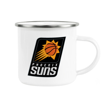 Phoenix Suns, Metallic enamel cup white 360ml