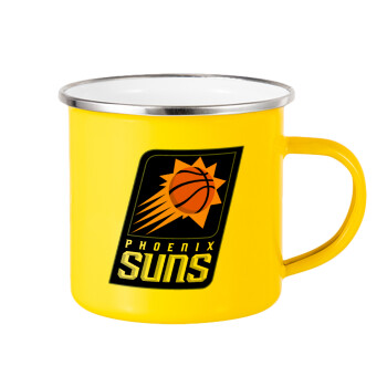 Phoenix Suns, Yellow Enamel Metallic Cup 360ml