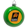 Green Christmas tree ornament bauble 8cm